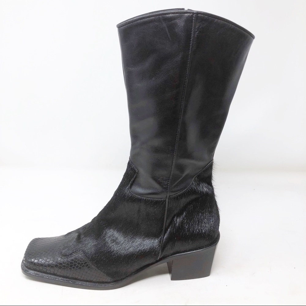 New Aquatalia Leather Calf Hair Snakeskin Boots
2” heel